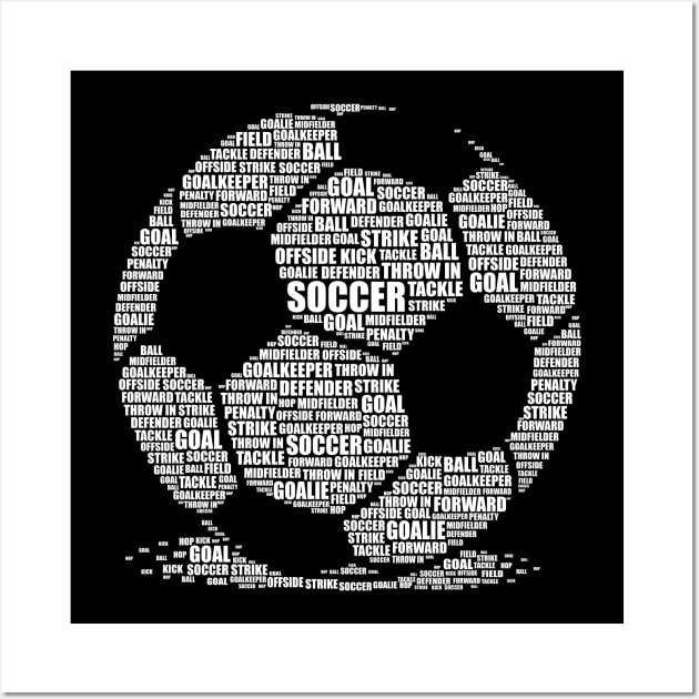 Soccer Ball- Cool Football Lover Gift Wall Art by DnB